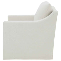Winter Upholstered Sloped Arm Accent Swivel Chair Beige - Home & Sleep Outlet