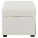 Winter Upholstered Hydraulic Lift Top Storage Ottoman Beige - Home & Sleep Outlet