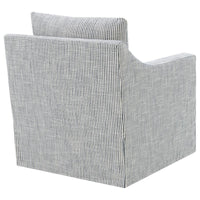 Winter Upholstered Sloped Arm Accent Swivel Chair Grey - Home & Sleep Outlet