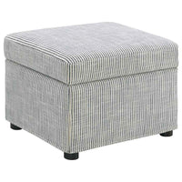 Winter Upholstered Hydraulic Lift Top Storage Ottoman Grey - Home & Sleep Outlet