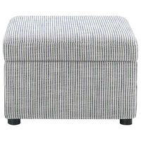 Winter Upholstered Hydraulic Lift Top Storage Ottoman Grey - Home & Sleep Outlet