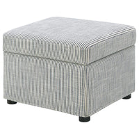 Winter Upholstered Hydraulic Lift Top Storage Ottoman Grey - Home & Sleep Outlet