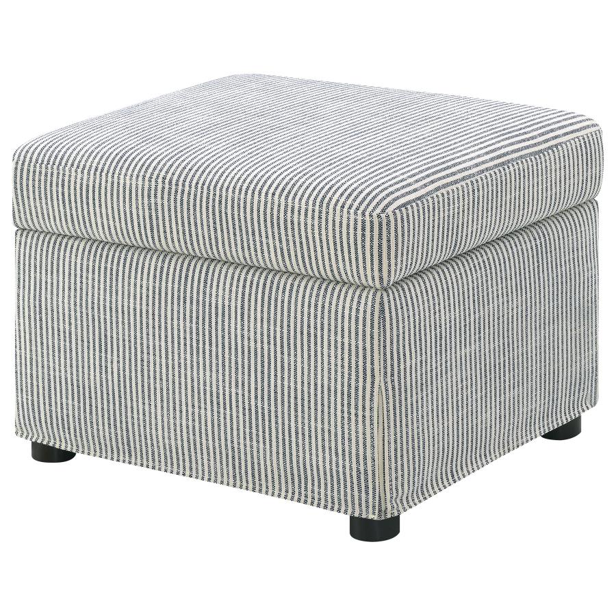 Winter Upholstered Hydraulic Lift Top Storage Ottoman Grey - Home & Sleep Outlet
