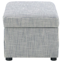 Winter Upholstered Hydraulic Lift Top Storage Ottoman Grey - Home & Sleep Outlet