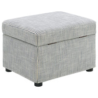 Winter Upholstered Hydraulic Lift Top Storage Ottoman Grey - Home & Sleep Outlet