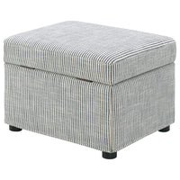 Winter Upholstered Hydraulic Lift Top Storage Ottoman Grey - Home & Sleep Outlet