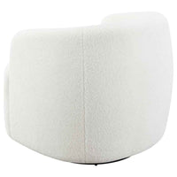 Hudson Faux Sheepskin Upholstered Swivel Chair Natural - Home & Sleep Outlet
