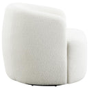Hudson Faux Sheepskin Upholstered Swivel Chair Natural - Home & Sleep Outlet