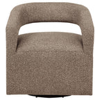 Home & Sleep Outlet - Westhill Boucle Upholstered Swivel Accent Chair Rocky Road