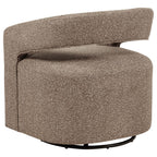 Home & Sleep Outlet - Westhill Boucle Upholstered Swivel Accent Chair Rocky Road