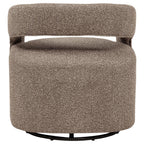 Home & Sleep Outlet - Westhill Boucle Upholstered Swivel Accent Chair Rocky Road