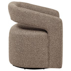 Home & Sleep Outlet - Westhill Boucle Upholstered Swivel Accent Chair Rocky Road