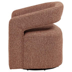 Home & Sleep Outlet - Westhill Boucle Upholstered Swivel Accent Chair Berry