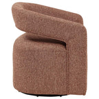 Home & Sleep Outlet - Westhill Boucle Upholstered Swivel Accent Chair Berry
