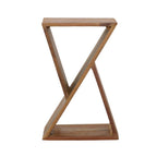 Home & Sleep Outlet - Lily Solid Reclaimed Wood Accent Side Table Natural