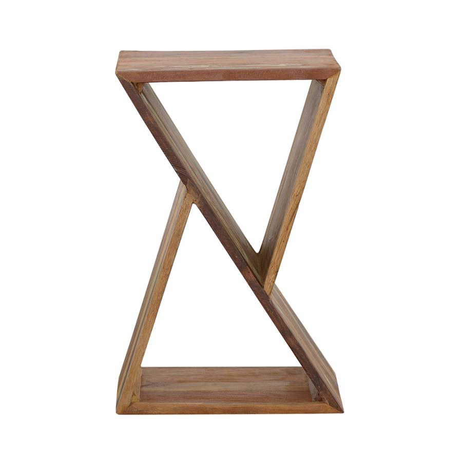 Home & Sleep Outlet - Lily Solid Reclaimed Wood Accent Side Table Natural