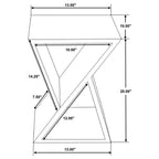 Home & Sleep Outlet - Lily Solid Reclaimed Wood Accent Side Table Natural