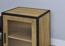 Martino Shoe Storage Entryway Bench with Cabinet Mango and Black