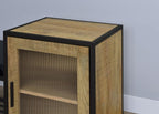 Home & Sleep Outlet - Martino Shoe Storage Entryway Bench with Cabinet Mango and Black