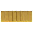 Summer Fabric Upholstered Tufted Accent Bench Mustard Yellow