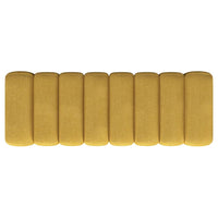 Summer Fabric Upholstered Tufted Accent Bench Mustard Yellow
