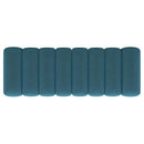 Summer Fabric Upholstered Tufted Accent Bench Peacock Blue