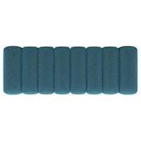Summer Fabric Upholstered Tufted Accent Bench Peacock Blue