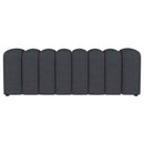 Summer Fabric Upholstered Tufted Accent Bench Charcoal