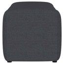Summer Fabric Upholstered Tufted Accent Bench Charcoal