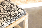 Home & Sleep Outlet - Aiden Fabric Upholstered Accent Bench Distressed White