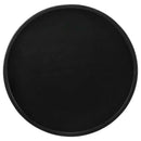 Ixia Round Solid Mango Wood Accent Side Table Black Stain