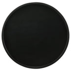 Home & Sleep Outlet - Ixia Round Solid Mango Wood Accent Side Table Black Stain