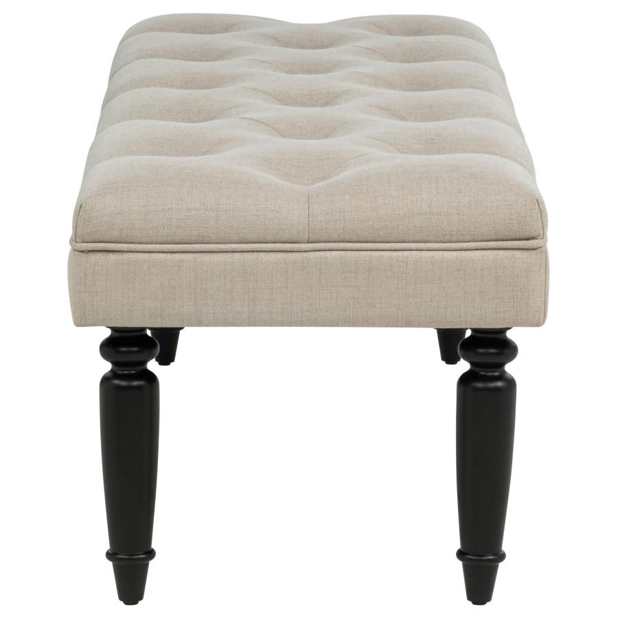 Home & Sleep Outlet - Marsha 52-inch Upholstered Entryway Accent Bench Latte