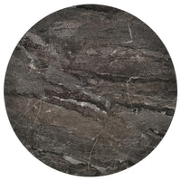 Barcelo Round Faux Marble Top Metal Side Table Grey