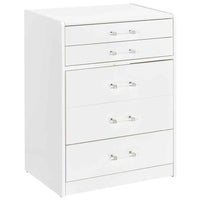 Danbury 3-drawer Makeup Vanity & Stool Set White High Gloss