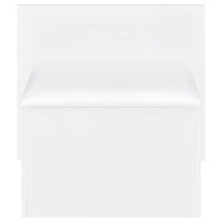 Flora 2-drawer Vanity Set with LED Mirror White High Gloss