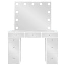 Regina Makeup Vanity Table Set with Lighting White