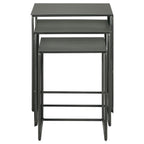 Home & Sleep Outlet - Imez 3-piece Rectangular Metal Nesting Table Set Grey
