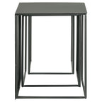 Home & Sleep Outlet - Imez 3-piece Rectangular Metal Nesting Table Set Grey