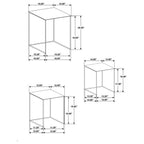 Home & Sleep Outlet - Imez 3-piece Rectangular Metal Nesting Table Set Grey