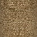 Halden Round Woven Seagrass Accent Side Table Light Brown