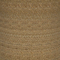 Halden Round Woven Seagrass Accent Side Table Light Brown