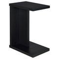Home & Sleep Outlet - Clower Engineered Wood C-Shaped Sofa Side Table Black