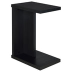 Home & Sleep Outlet - Clower Engineered Wood C-Shaped Sofa Side Table Black