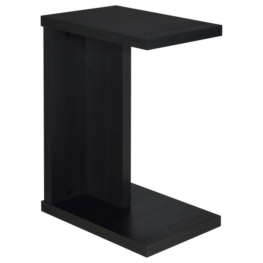 Home & Sleep Outlet - Clower Engineered Wood C-Shaped Sofa Side Table Black