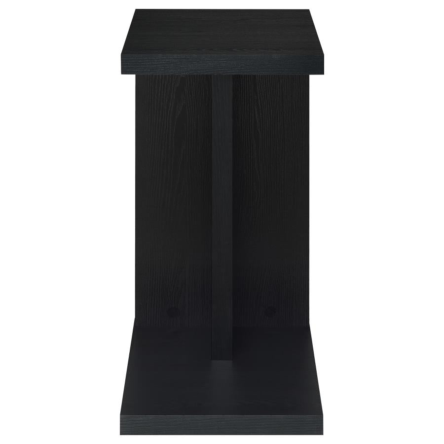 Home & Sleep Outlet - Clower Engineered Wood C-Shaped Sofa Side Table Black