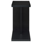 Home & Sleep Outlet - Clower Engineered Wood C-Shaped Sofa Side Table Black