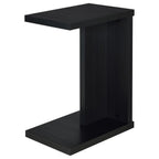 Home & Sleep Outlet - Clower Engineered Wood C-Shaped Sofa Side Table Black