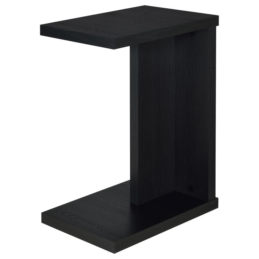 Home & Sleep Outlet - Clower Engineered Wood C-Shaped Sofa Side Table Black