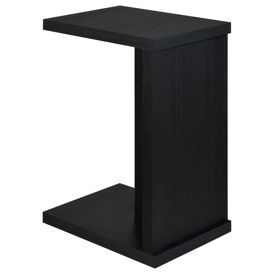 Home & Sleep Outlet - Clower Engineered Wood C-Shaped Sofa Side Table Black